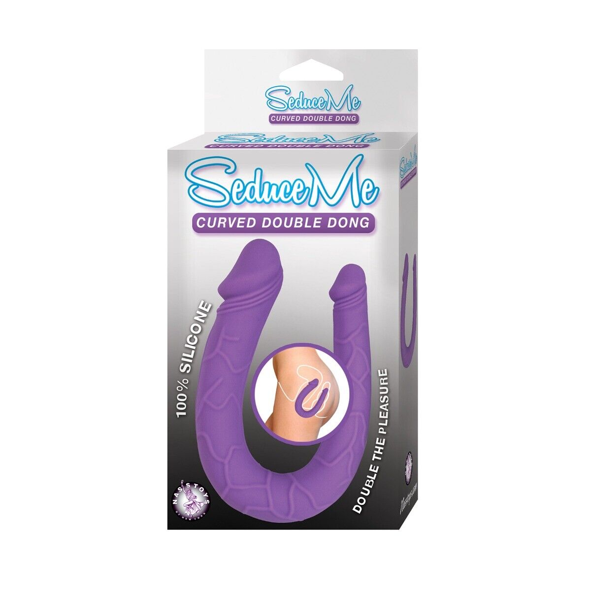 Nasstoys Seduce Me Curved Realistic Silicone Double Ended Dong Dildo