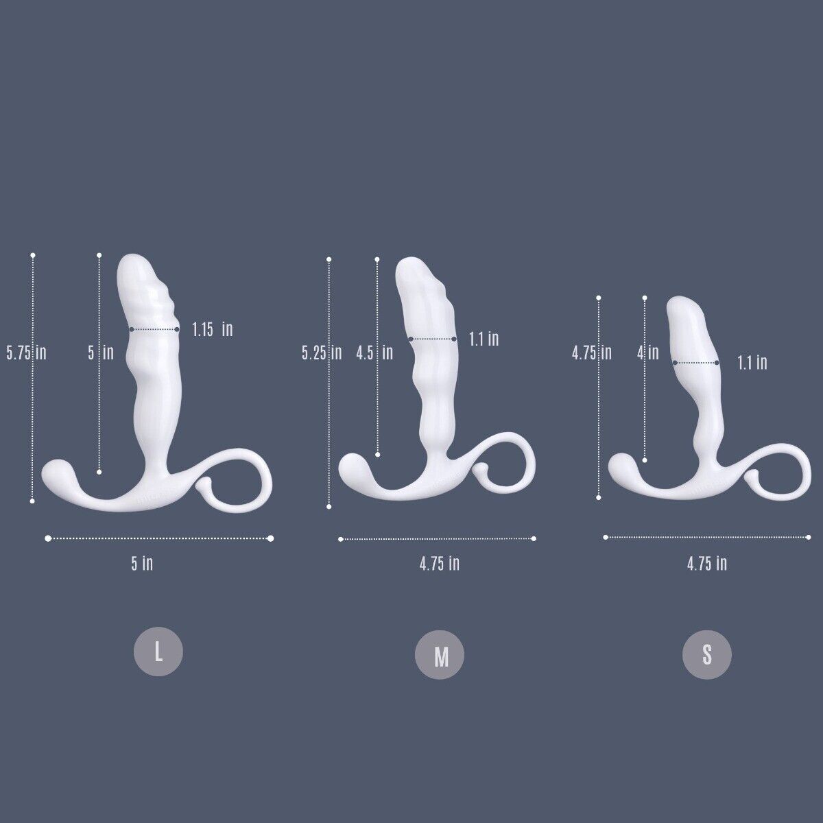 Male P Spot Prostate Massager Stimulator Anal Play Butt Plug Sex Toys for Men