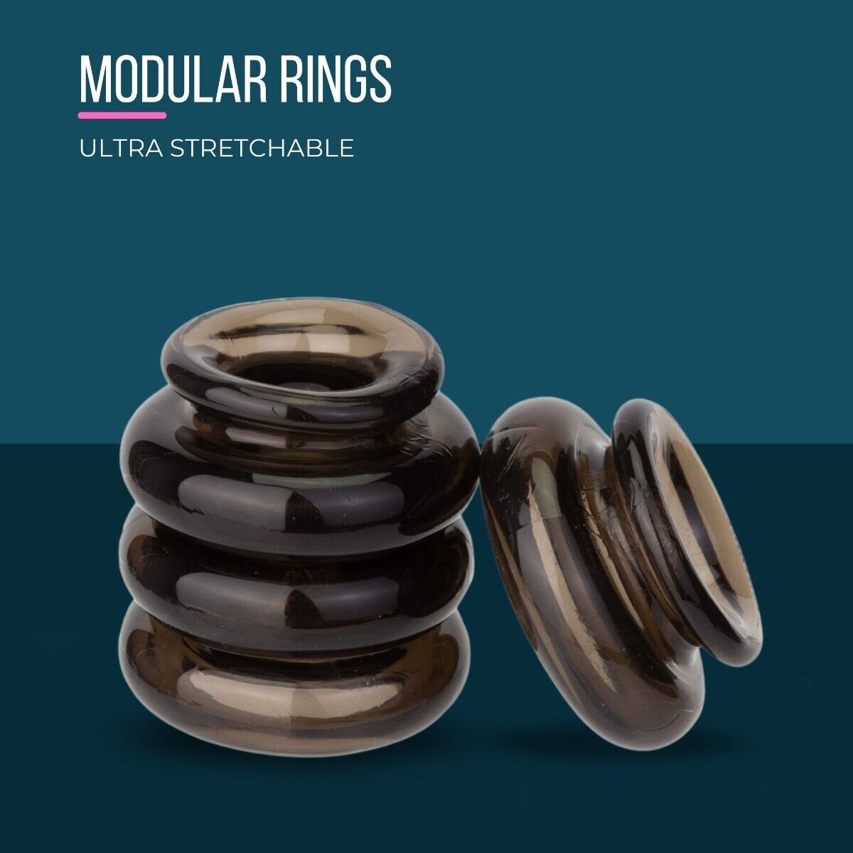Stackable Stretchy Cock Ball Rings Penis Bumper Male Enhancer Sex Toy for Men