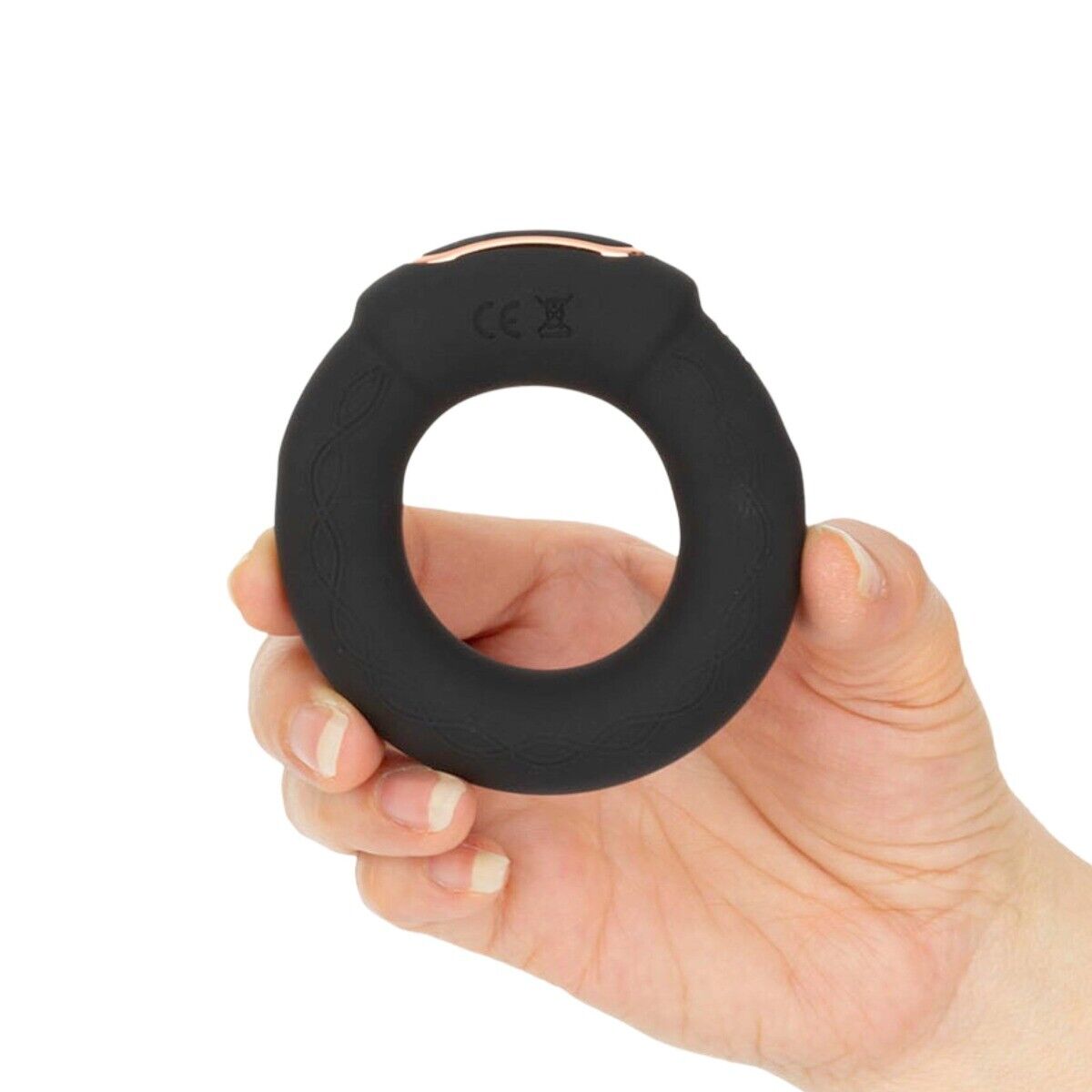 Rechargeable Silicone Vibrating COCKPOWER Heat Up Cock Ring Penis Enhancer