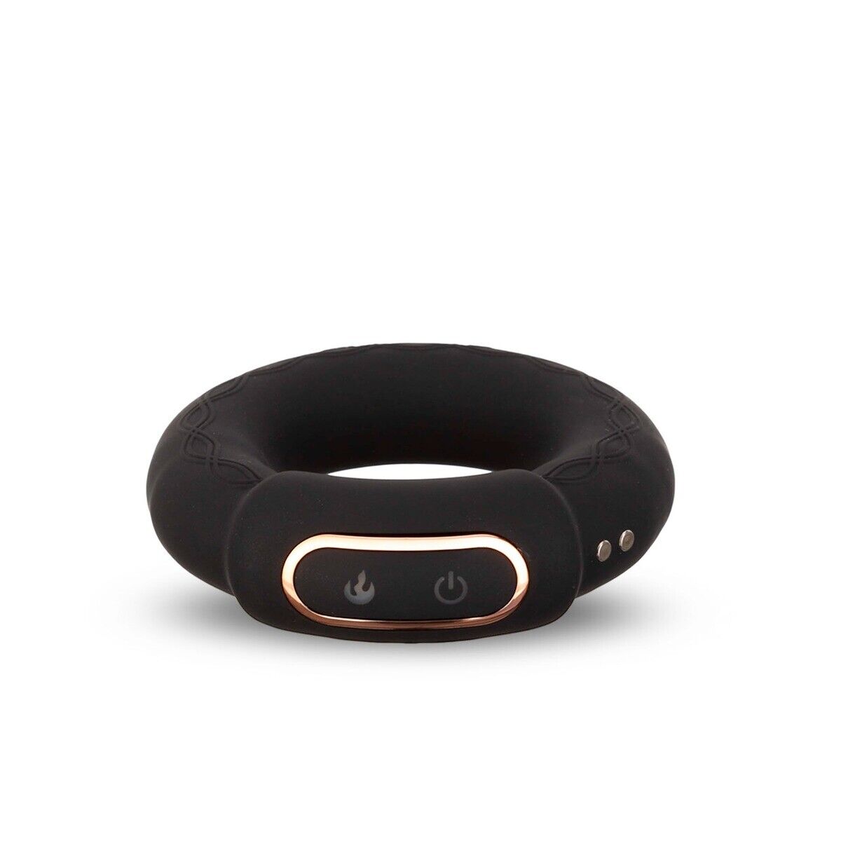 Rechargeable Silicone Vibrating COCKPOWER Heat Up Cock Ring Penis Enhancer