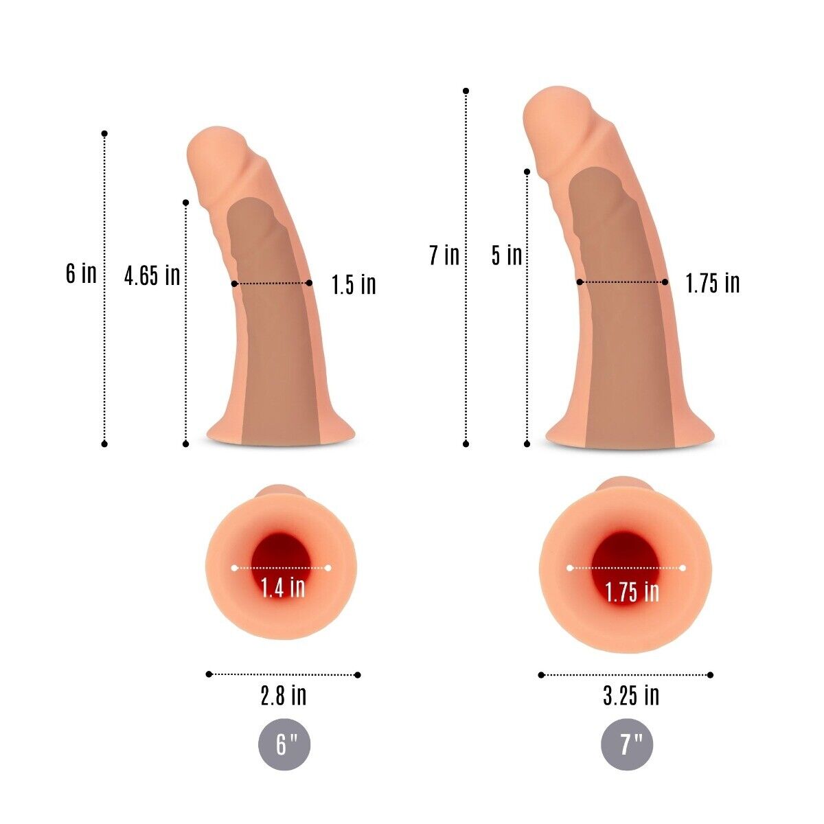 Silicone Realistic Male Hollow Strap-on Harness Dildo Penis Cock Extension