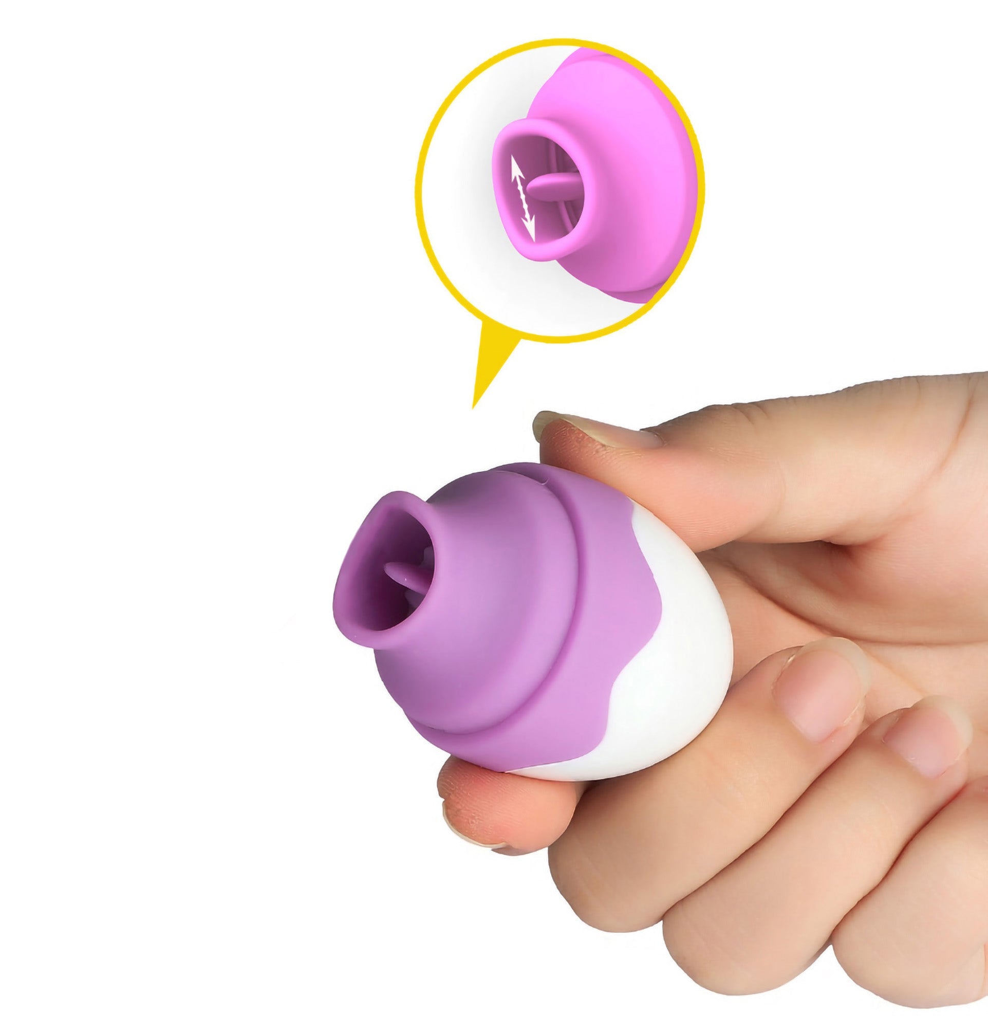 Rechargeable Clit Licking Tongue Sucking Vibrator Oral Sex Toys for Women Couple