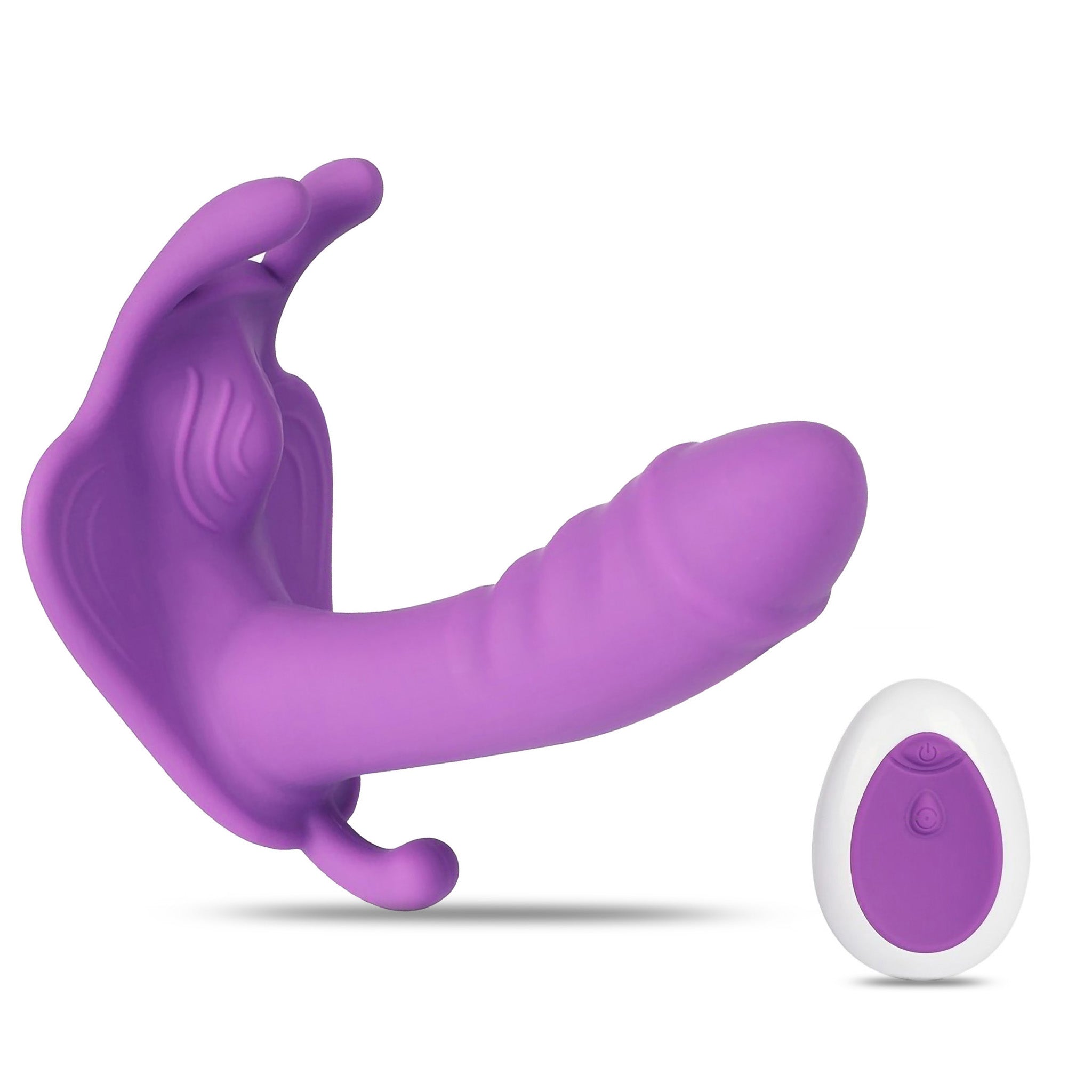 Wearable Wireless Remote Control G-spot Clit Vibrator Strap-on Vibrating Panties