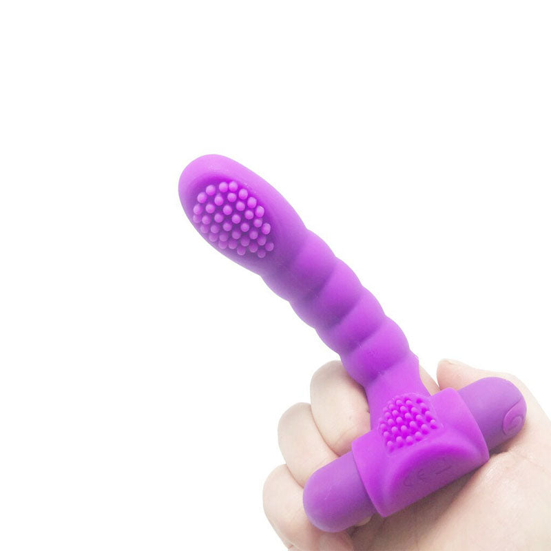 Silicone Clit G-spot Touch Finger Vibe Massager Orgasm Vibrator Sextoy for Women