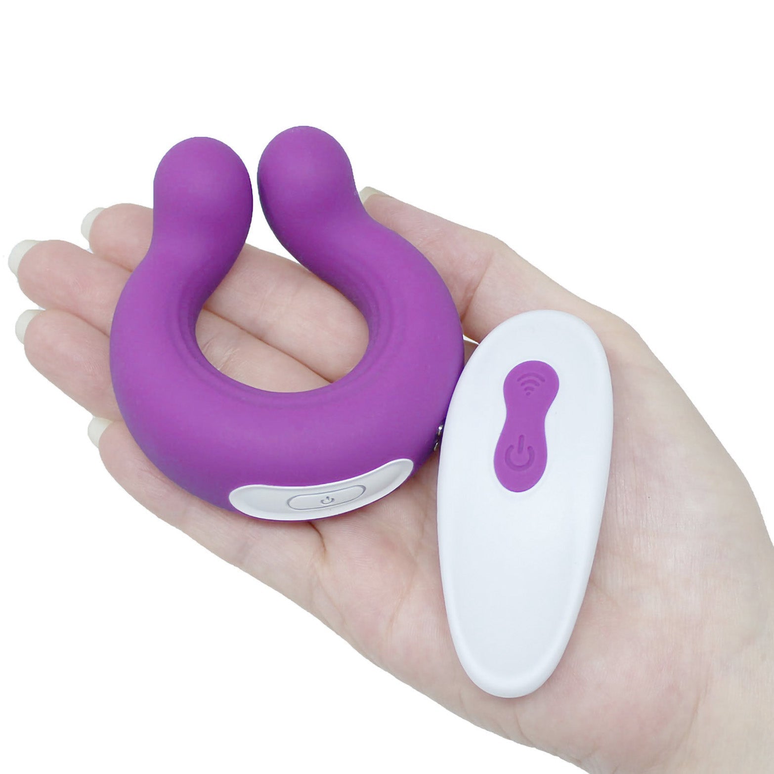 Remote Control Vibrating Penis Cock Ring Clit Nipple Vibrator Couple Sex Toys