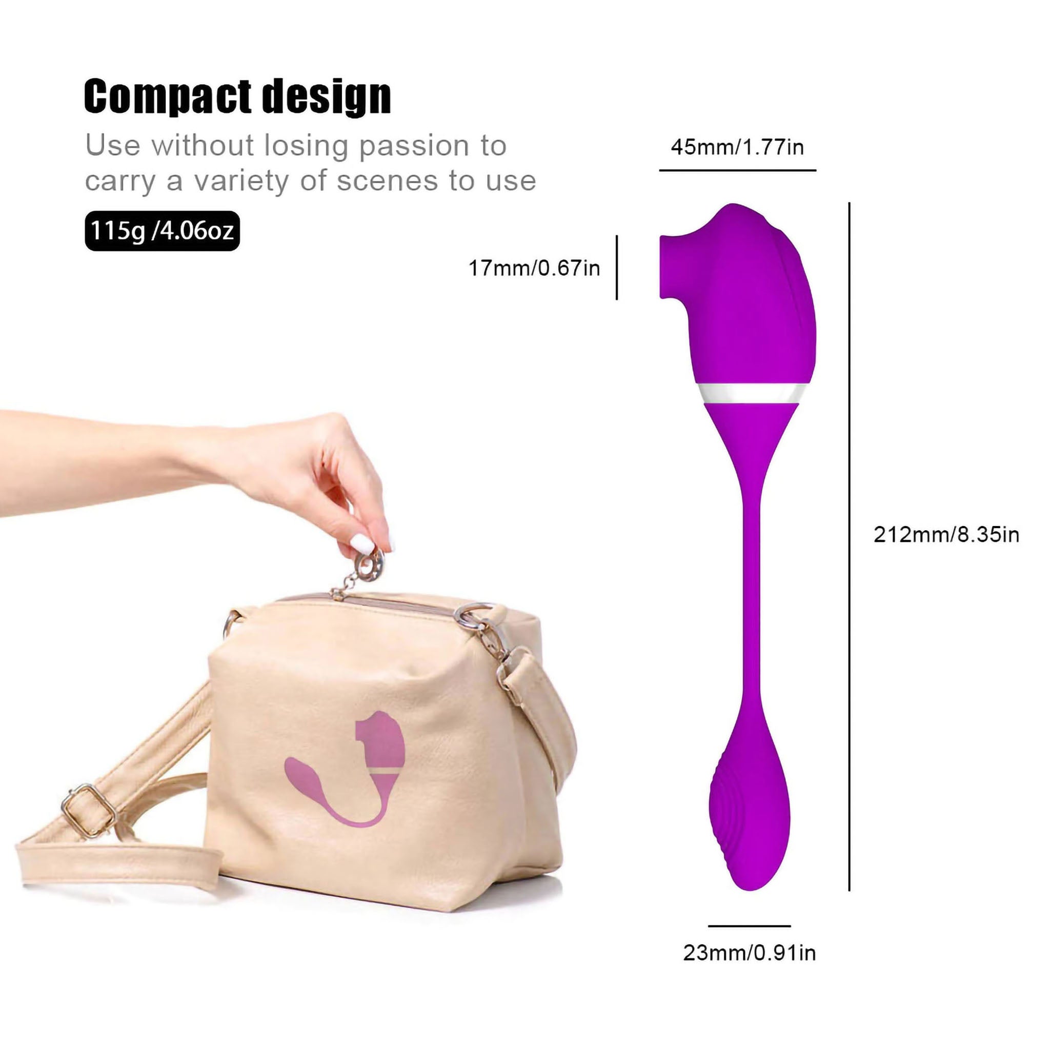 Rechargeable DP Anal Sex Clit Nipple Sucking Vibrator Sex Toys for Women Couples