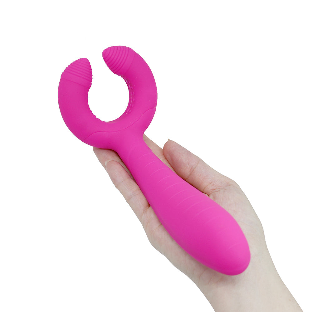 Dual End Anal G-spot Clit Vibrator Stimulator Penis Massager Couple Sex Toys