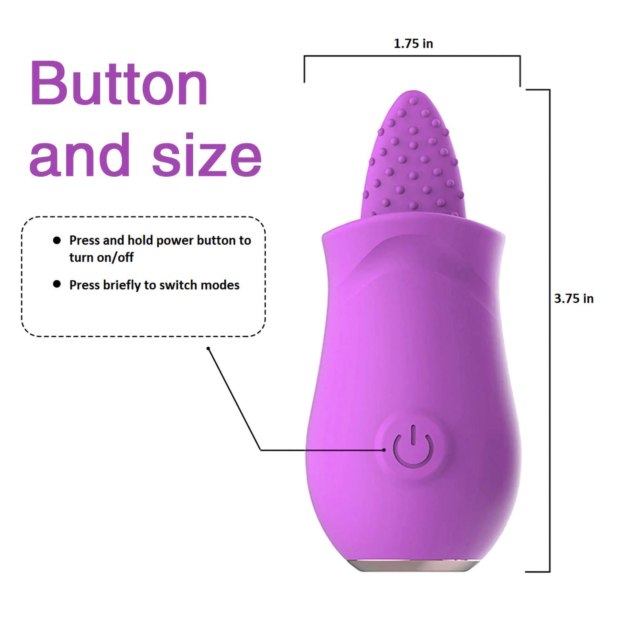 Nipple Clitoral Licking Tongue Vibrator Stimulator Oral Sex Toy for Women Couple