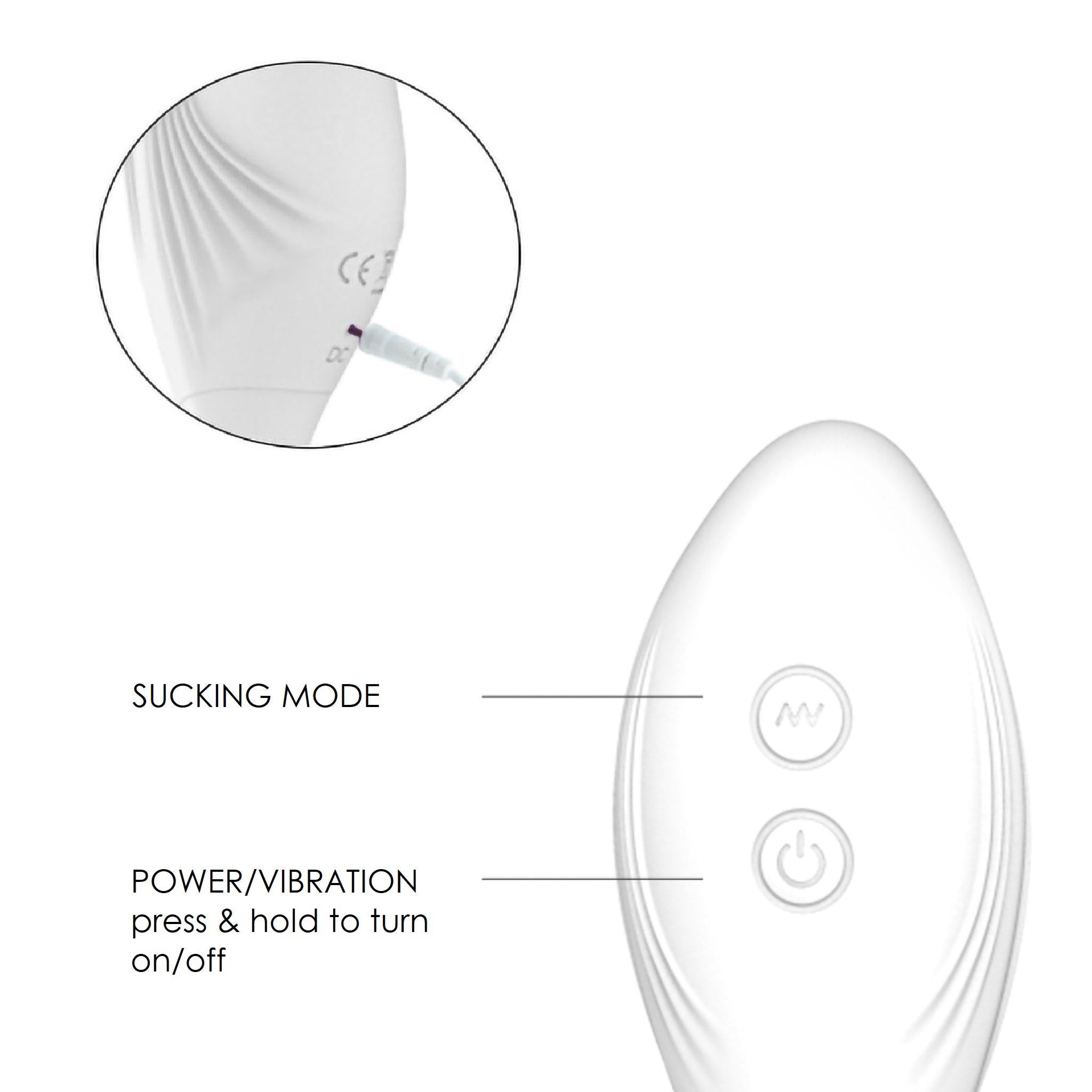 Dual Clit Sucking Thrusting Bullet Egg Vibrator Sex Toys for Women Couples