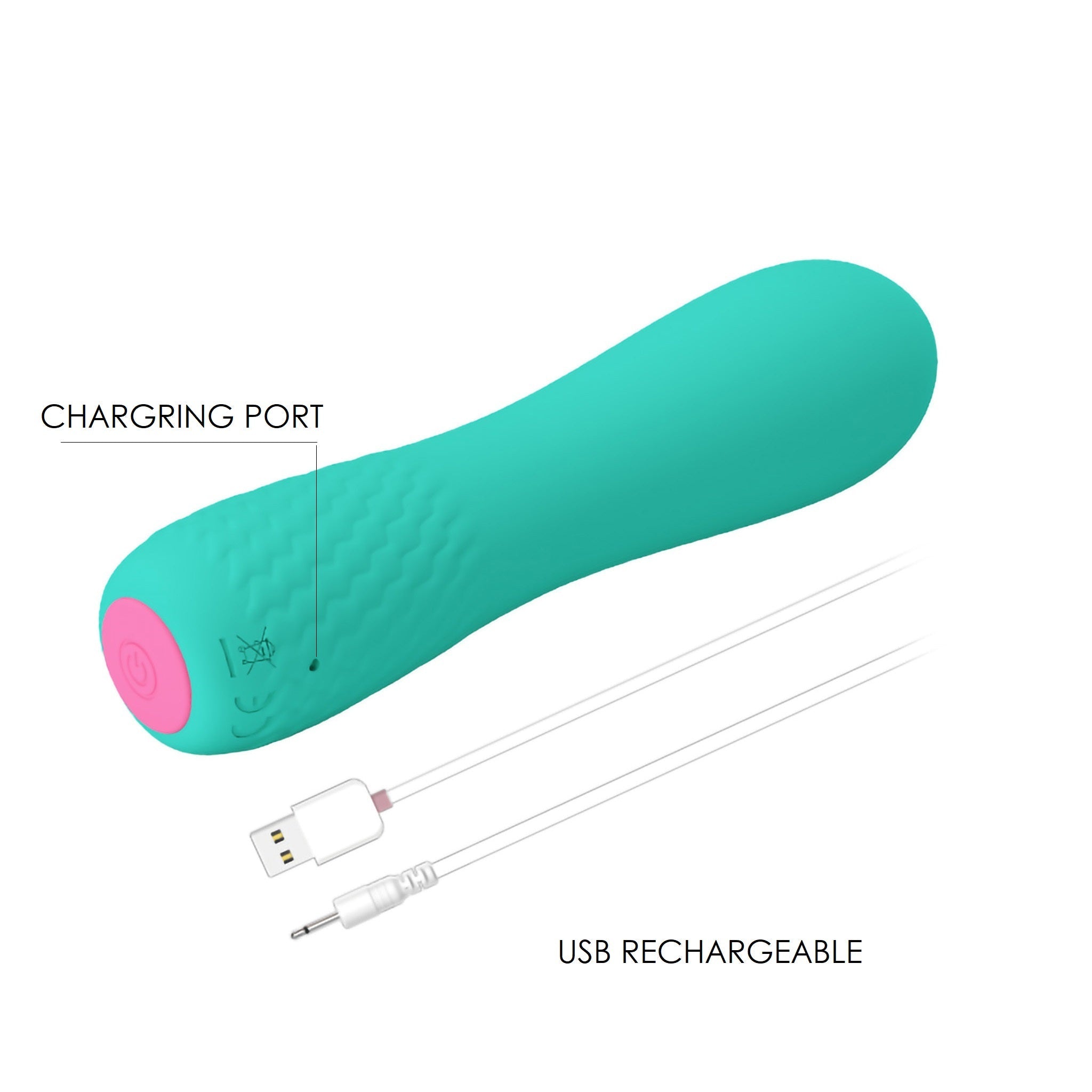 Silicone Bendable G-spot Clitoral Anal Bullet Vibrator Stimulator Massager