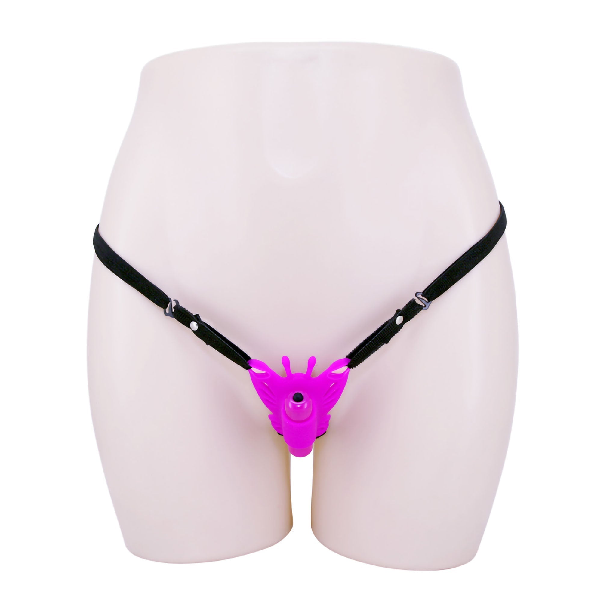 Silicone Vibrating Butterfly Strap On Clit Stimulator Vibrator Sex Toy for Women