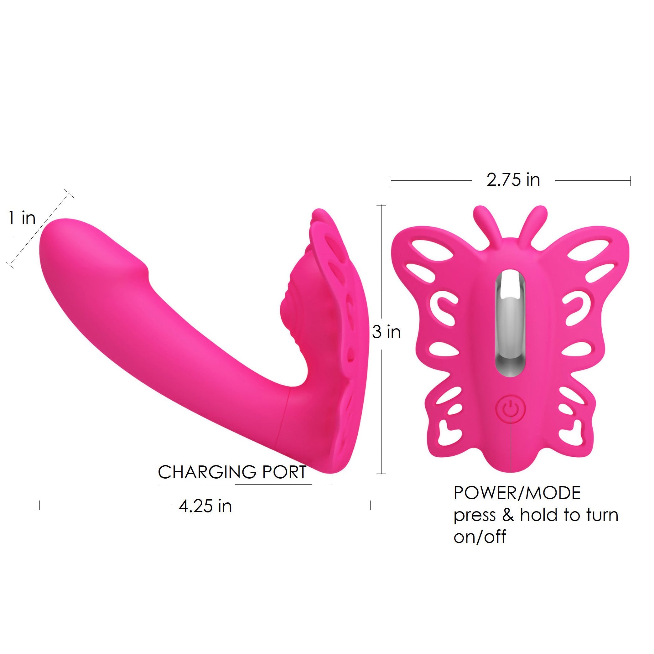 Wireless Remote Control Vibrating Clitoral G-spot Vibrator Stimulator Massager