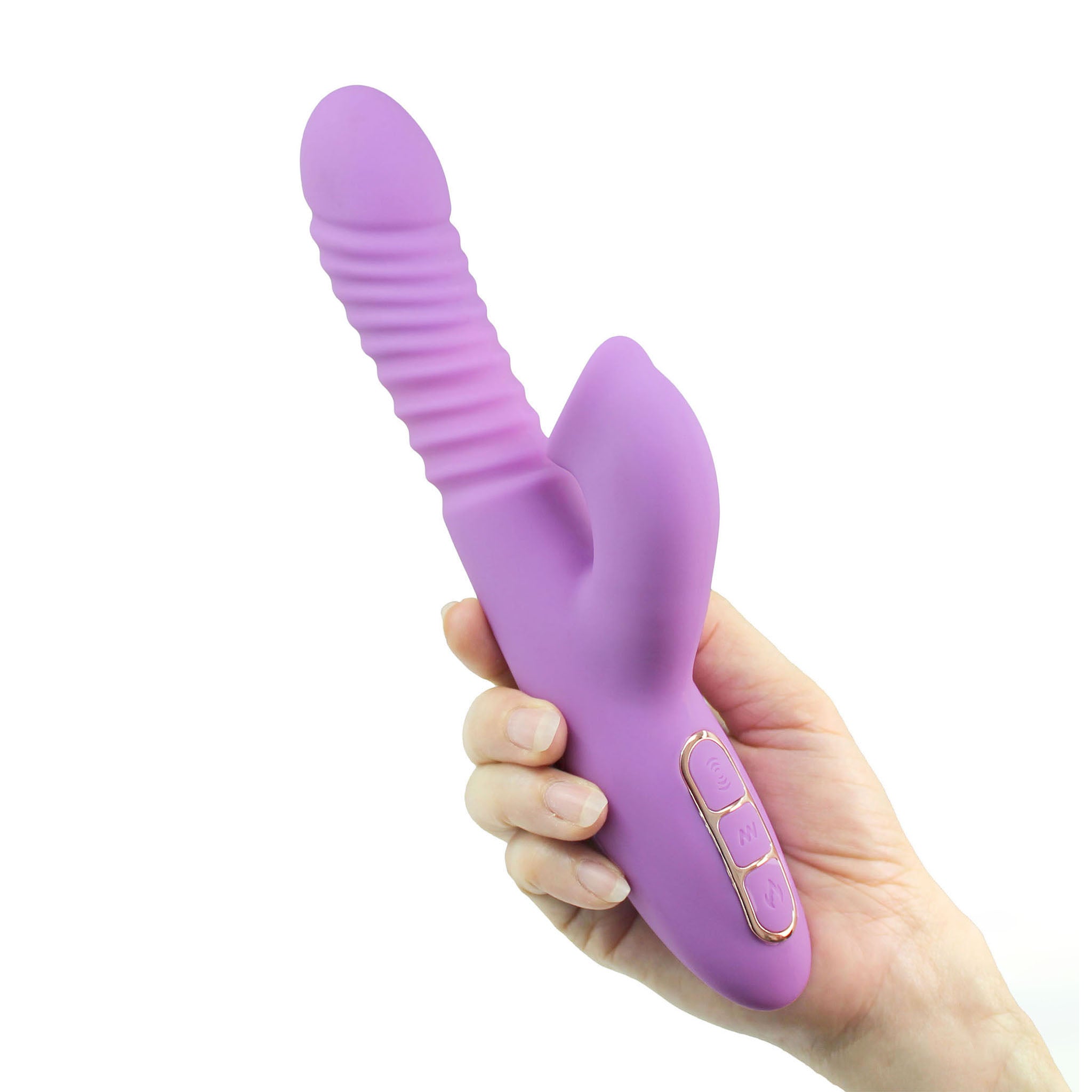 Clitoral Licking Thrusting Stroking Rabbit Vibrator Sex-toys for Women Couples