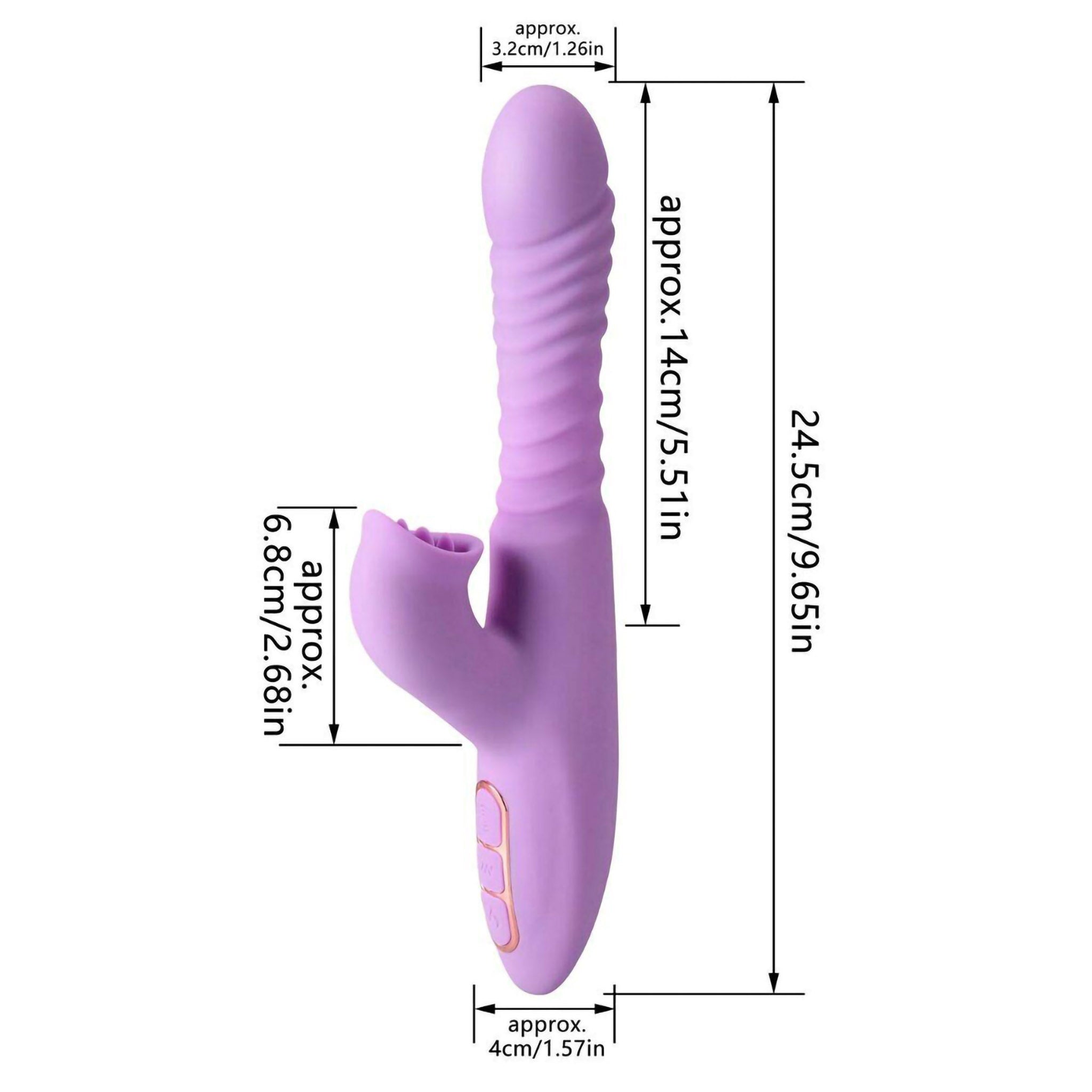 Clitoral Licking Thrusting Stroking Rabbit Vibrator Sex-toys for Women Couples