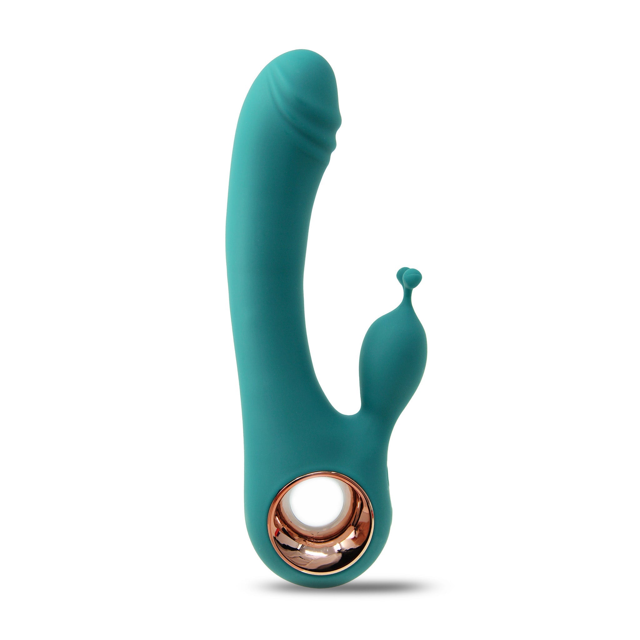 Rechargeable Silicone Rabbit Clit G-spot Dual Vibrator Sex Toys for Women Couple