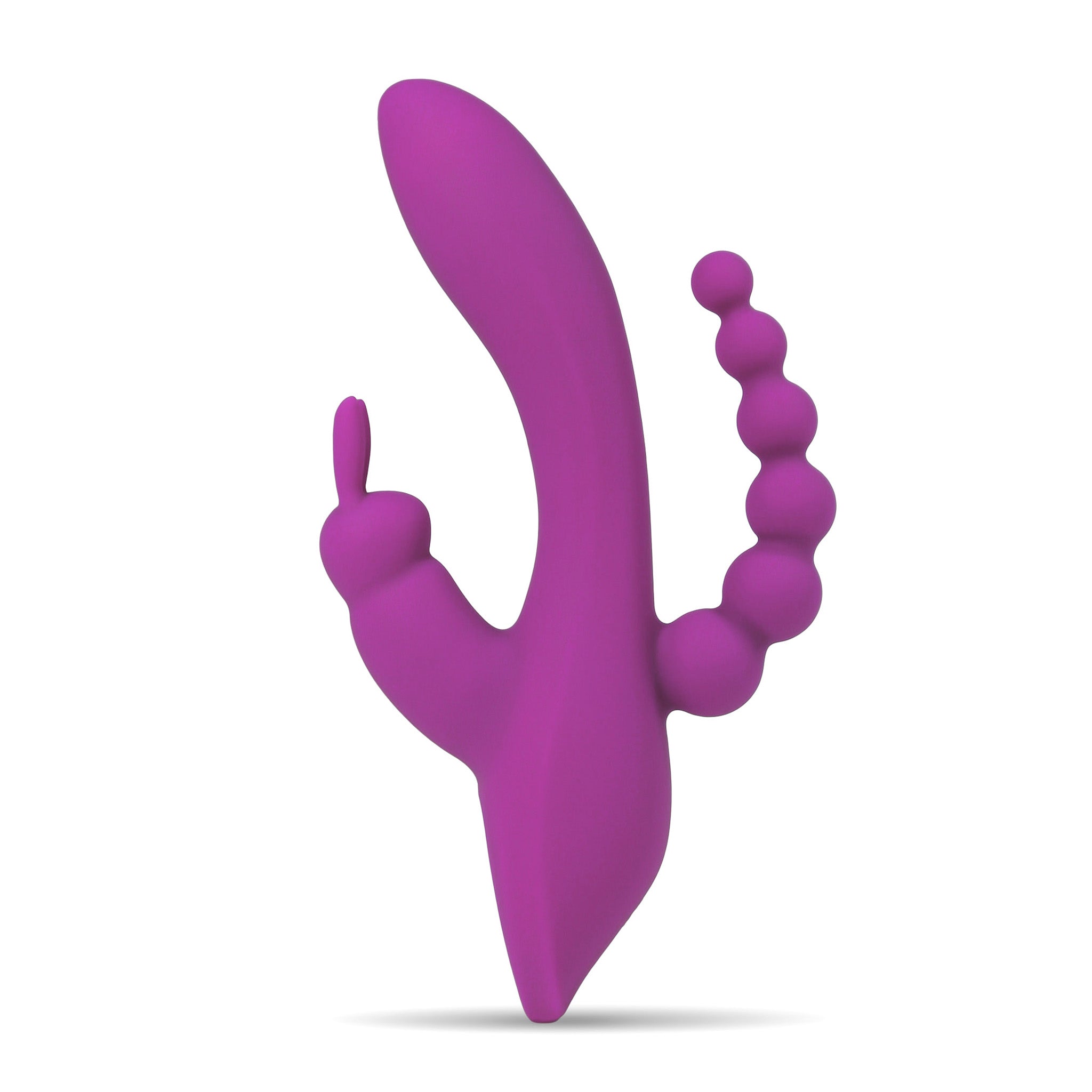Silicone Clit Anal G-spot Triple Rabbit Vibrator Dildo Sex-toys for Women Couple