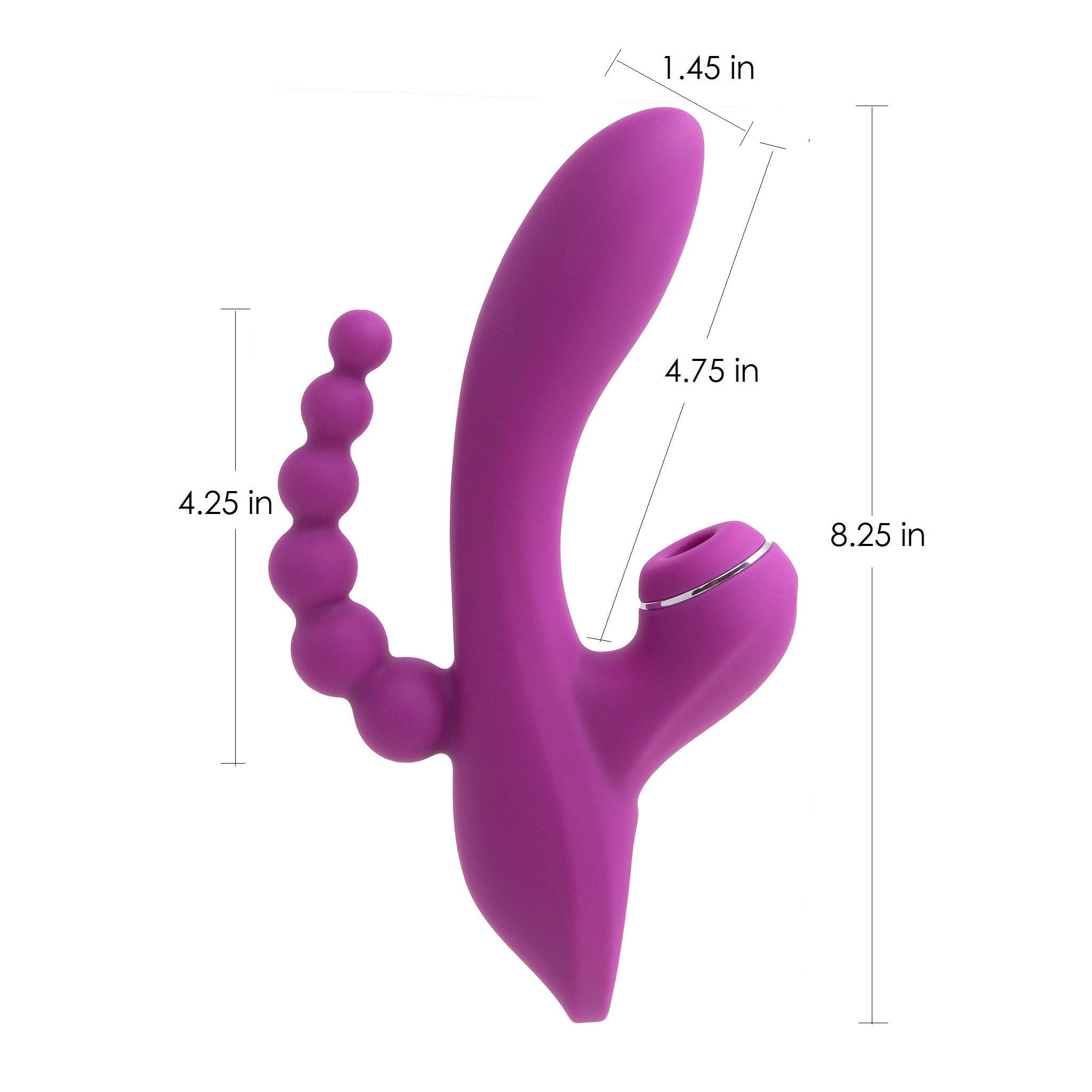 Clit Sucking G-spot Anal Triple Stimulator Vibrator Massager Sex Toys for Women