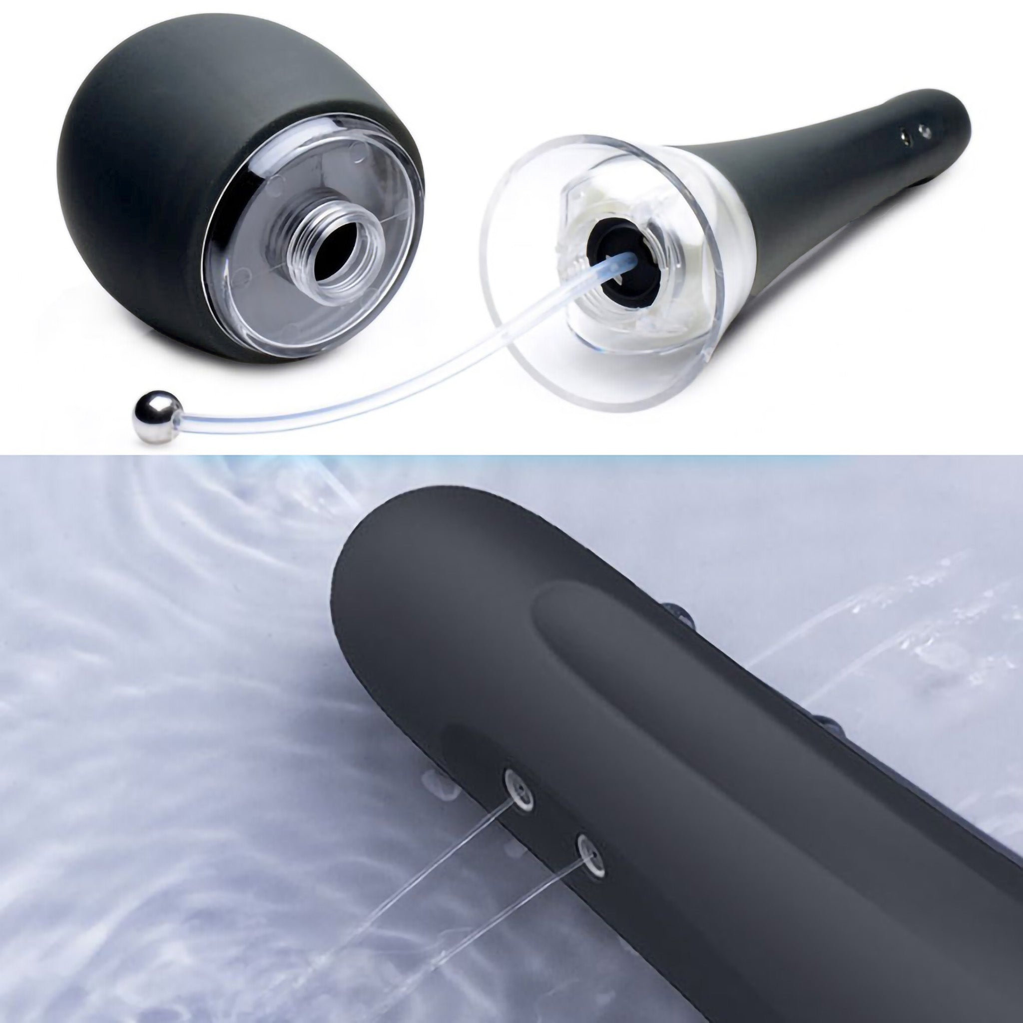 Rechargeable Automatic Electric Water Spray Anal Douche Enema Bulb Cleansing