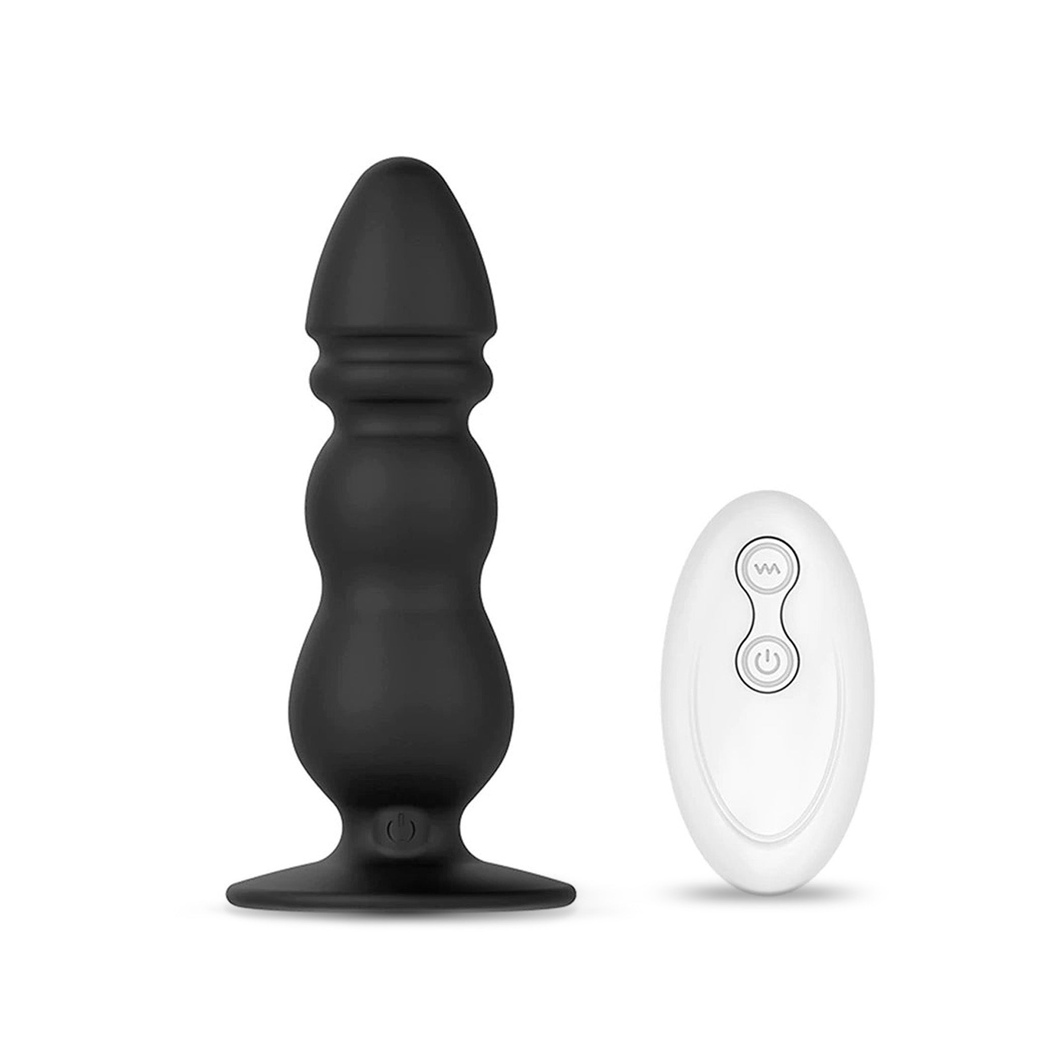 Wireless Remote Control Vibrating Anal Butt Plug Beads Vibe Anal Trainer Sex Toy