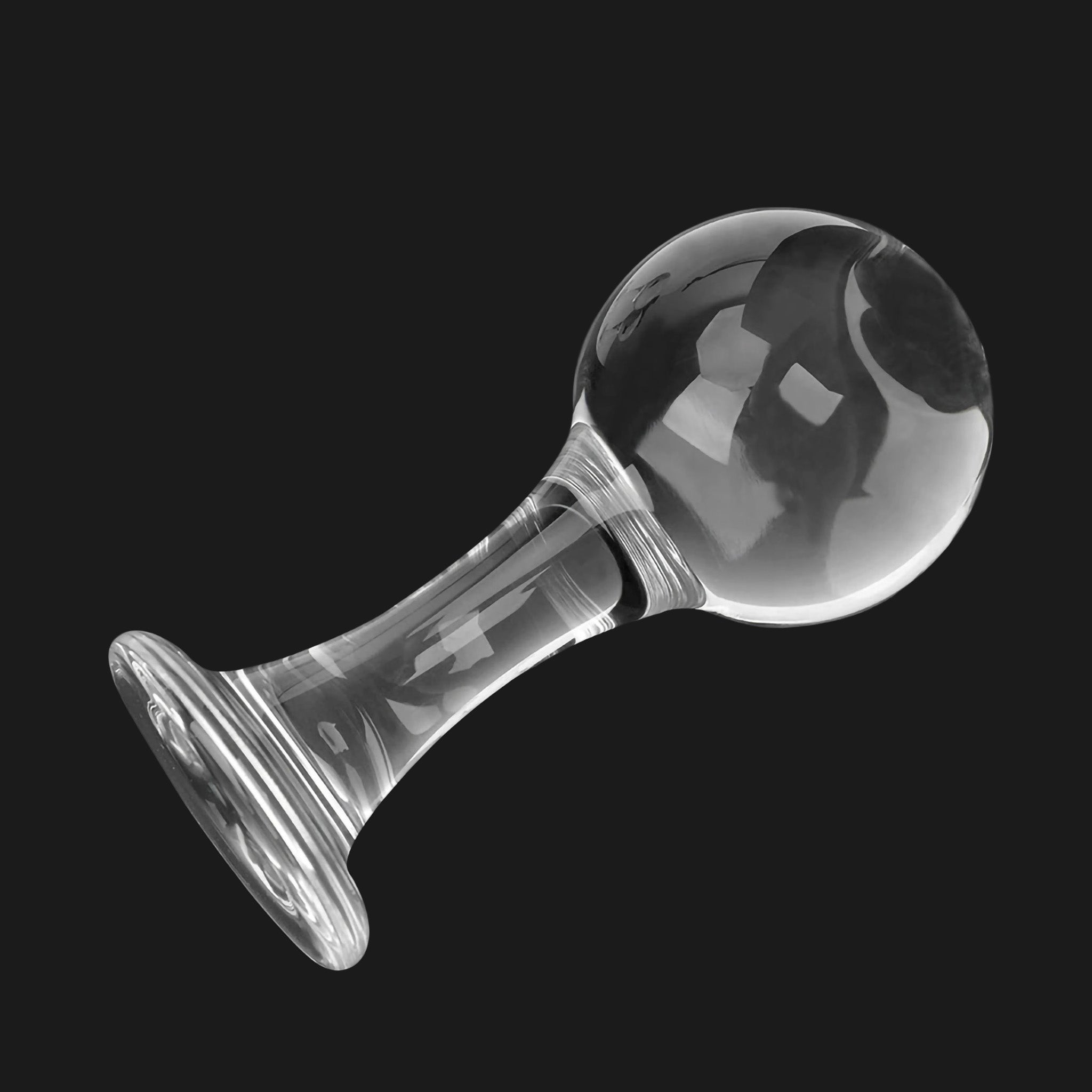 Glass Orb Big Ball Shaped Anal Butt Plug Anal Stretcher Stretching Sex Toys