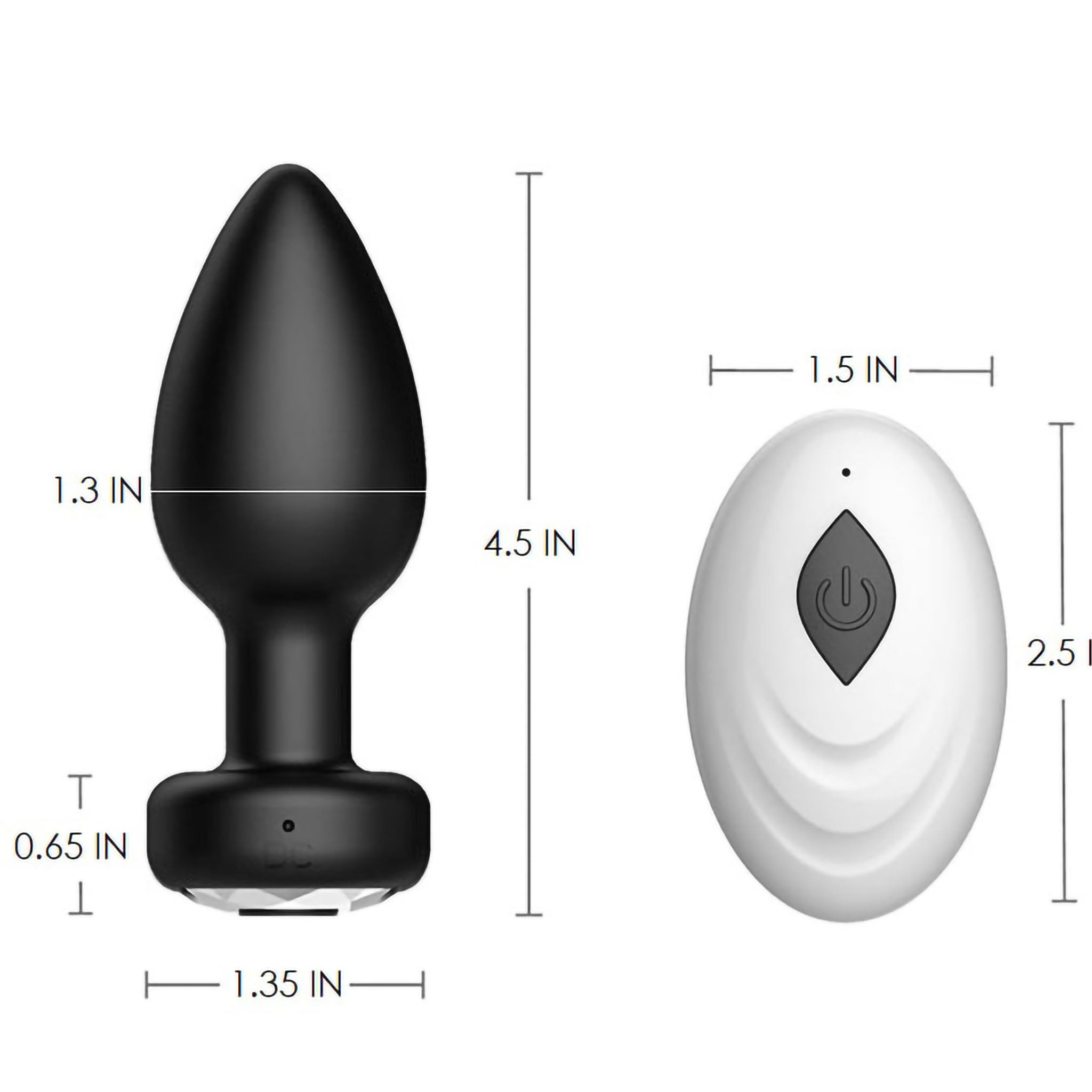 Remote Control Vibrating Anal Butt Plug Vibrator Sex Toys for Women Men Couple