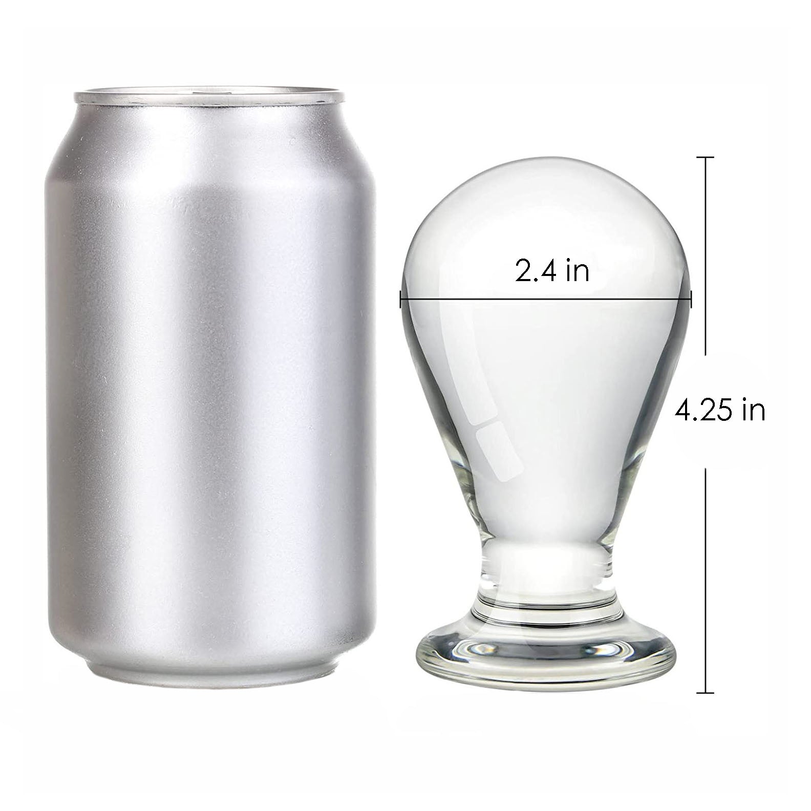 Glass Orb Big Ball Shaped Anal Butt Plug Anal Stretcher Stretching Sex Toys