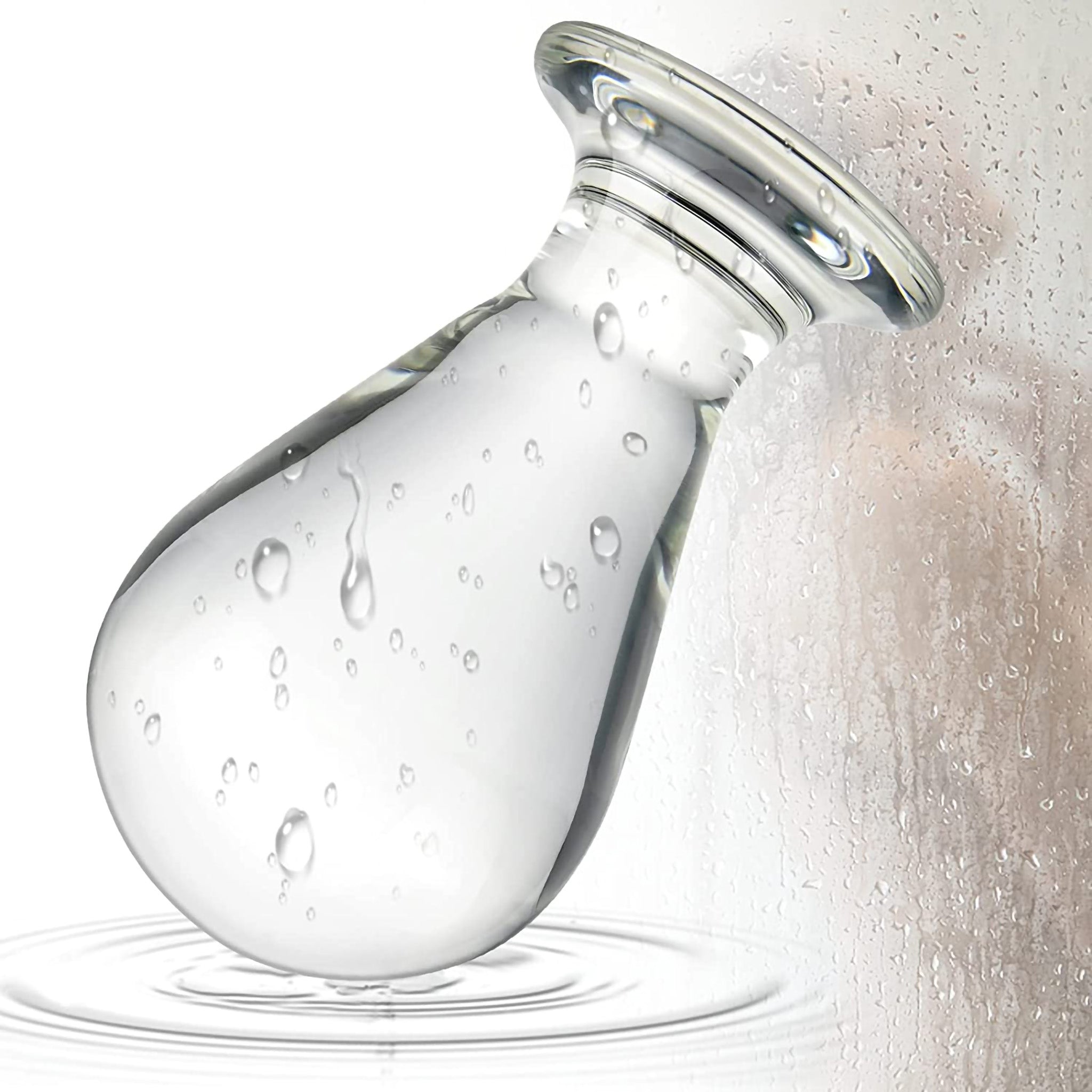 Glass Orb Big Ball Shaped Anal Butt Plug Anal Stretcher Stretching Sex Toys