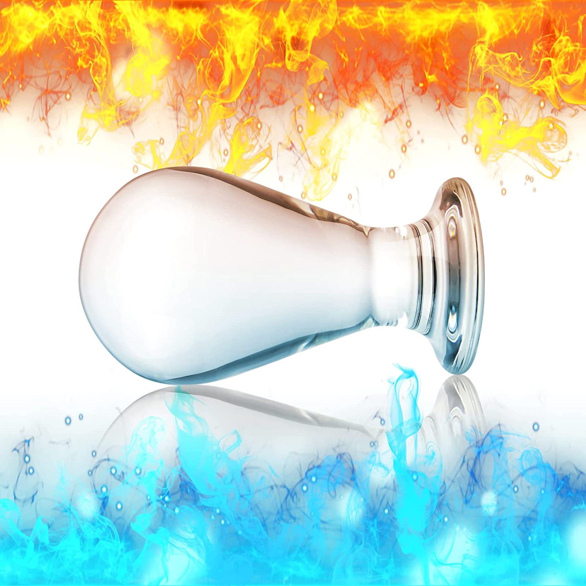 Glass Orb Big Ball Shaped Anal Butt Plug Anal Stretcher Stretching Sex Toys