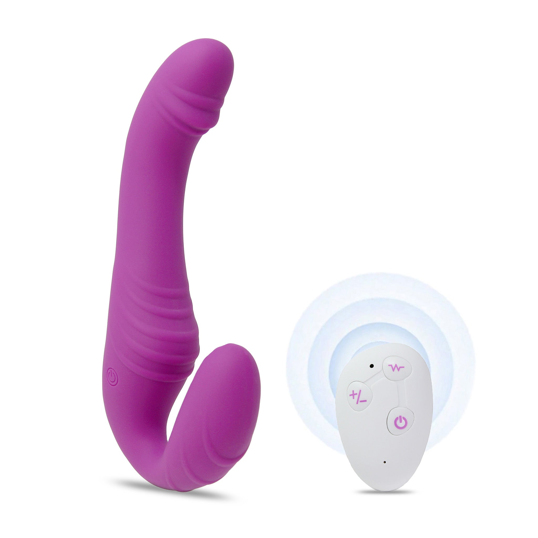 Wireless Remote Vibrating Strapless Strap-on Dildo Vibrator Lesbian Sex Toys