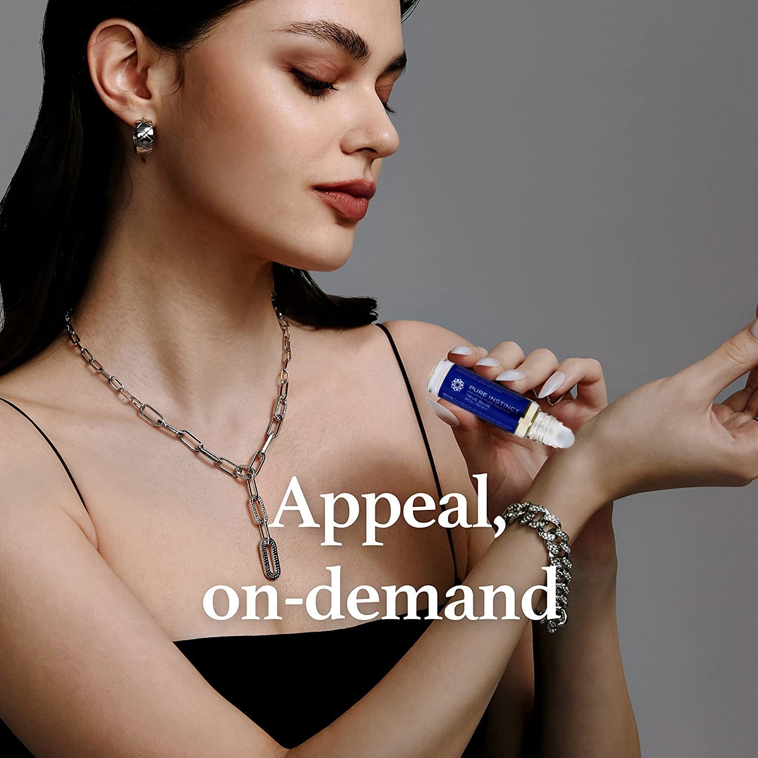 Pure Instinct Pheromone Perfume Oil Sex Cologne Roll On True Blue