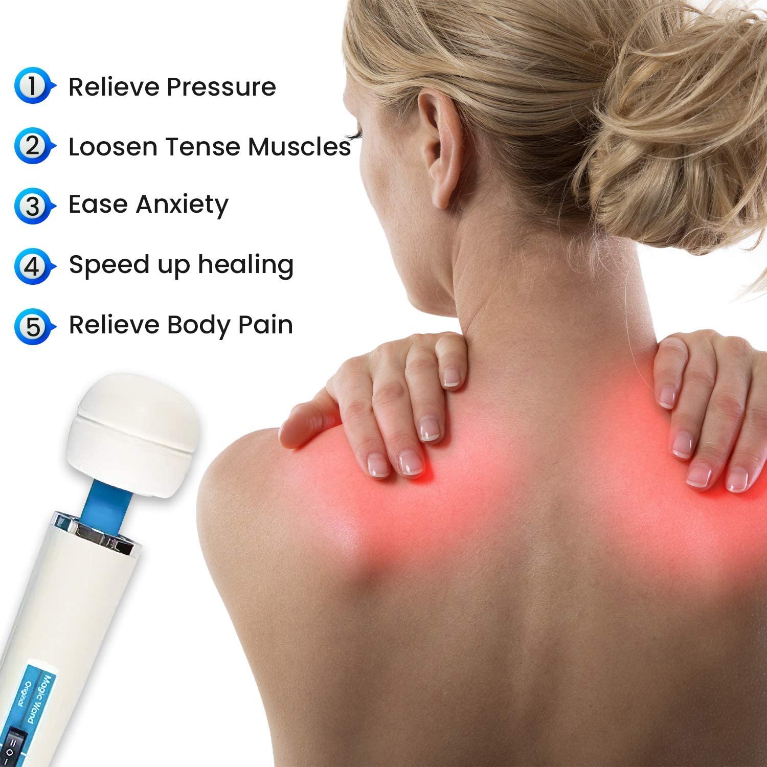 Original Magic Wand HandHeld Personal Therapeutic Full Body Massager HV-260