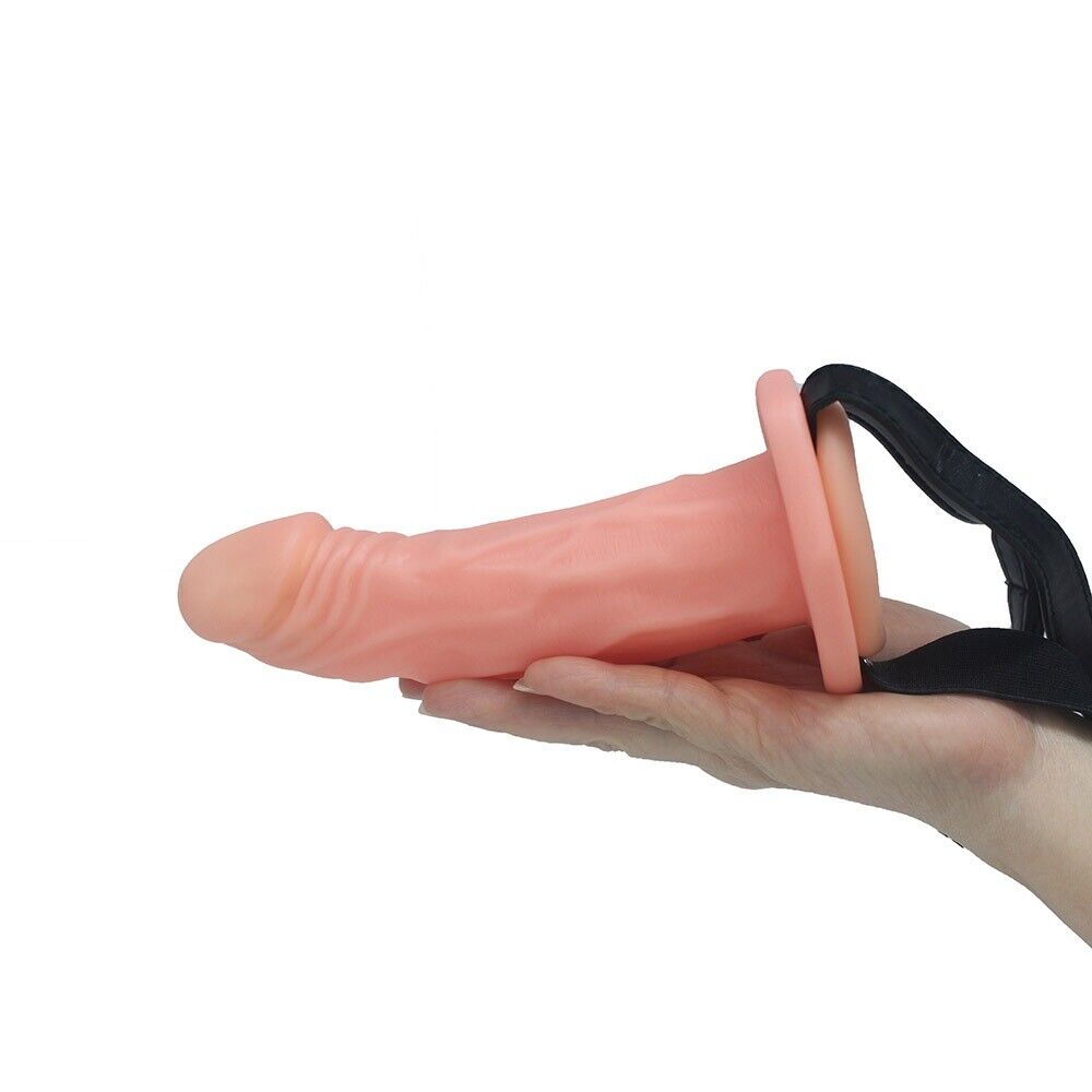 Unisex Hollow Male Strap-on Dildo Penis Extension Sex Toys For Men Couples