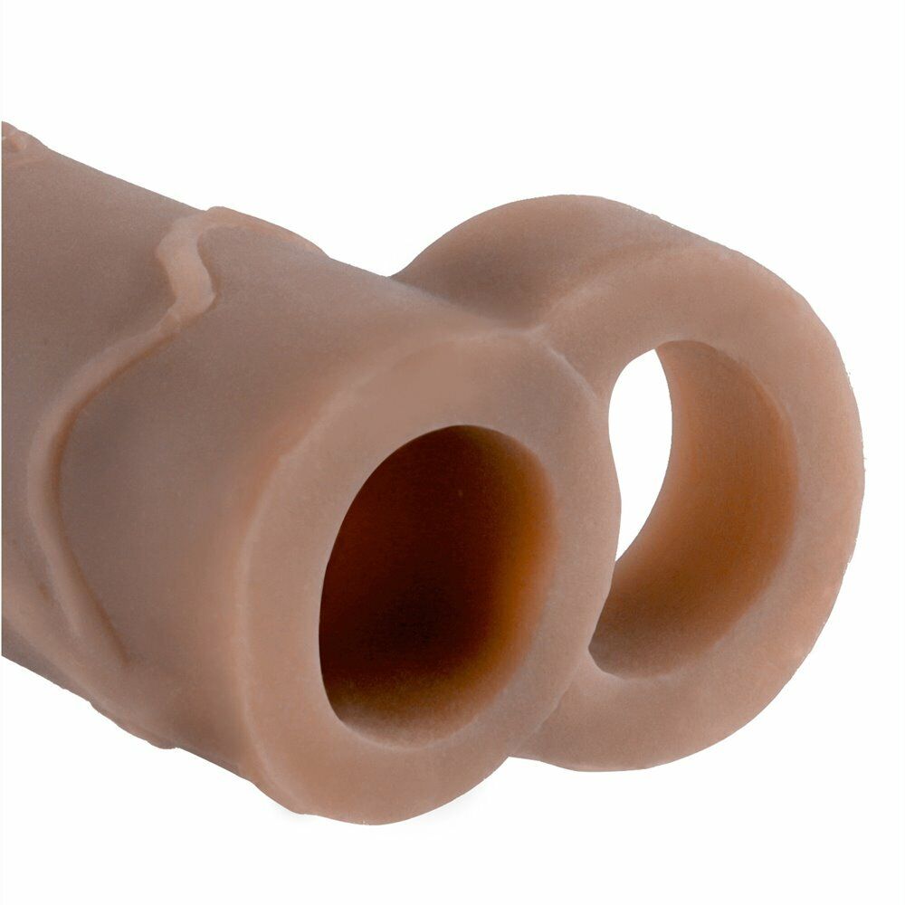 Add 2 Inches Black Penis Extension Extender Sleeve Cock Girth Enhancer Enlarger