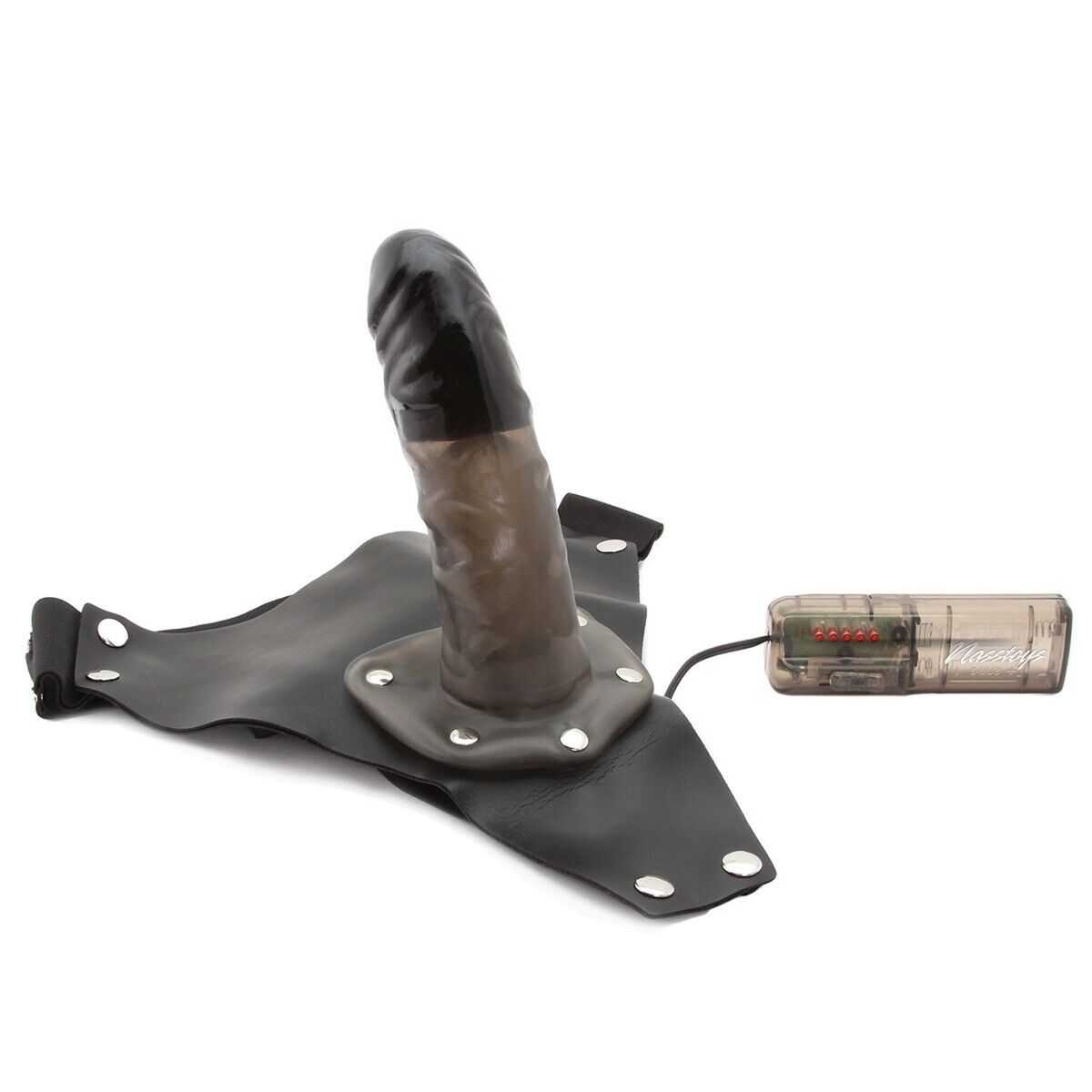 Power Cock Vibrating Hollow Men Male Strap-on Dildo PPA Penis Extension Extender