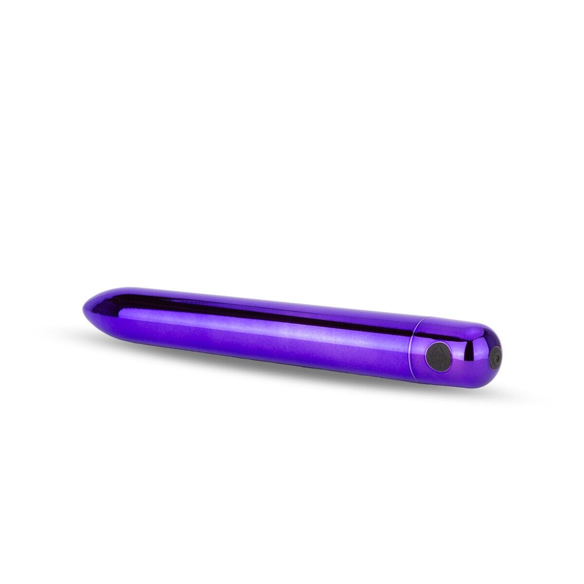 Rechargeable Purple Metallic 6" Clit G-spot Vibrator Dildo Sex Toy for Women