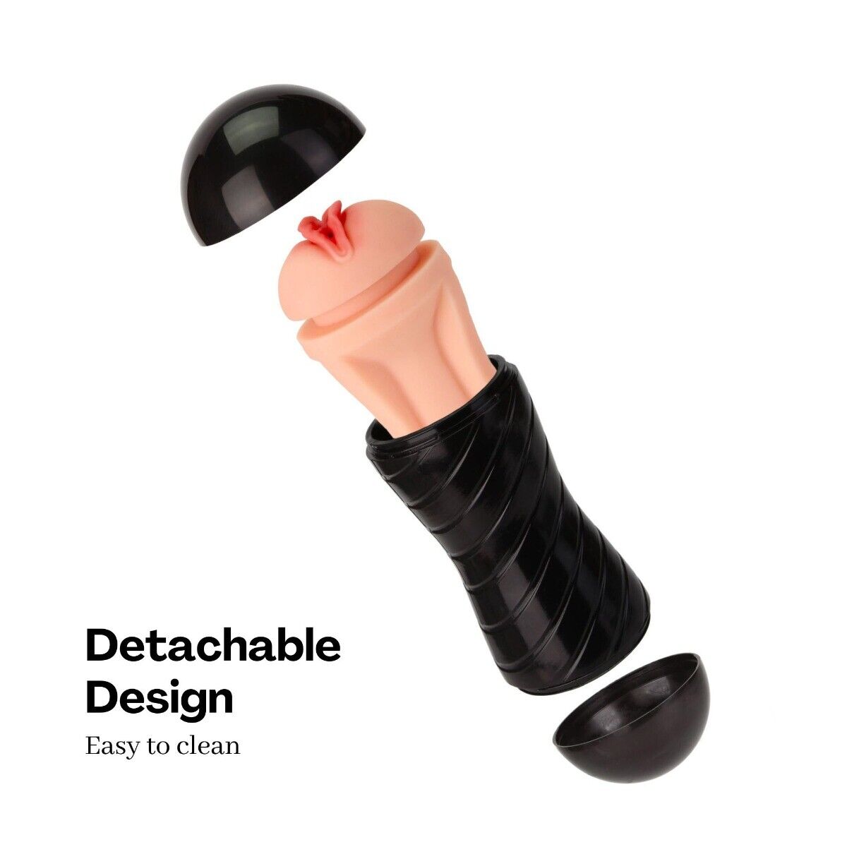 Double Dual End Realistic Mouth Pussy Stroker Masturbator Sex Toys for Men