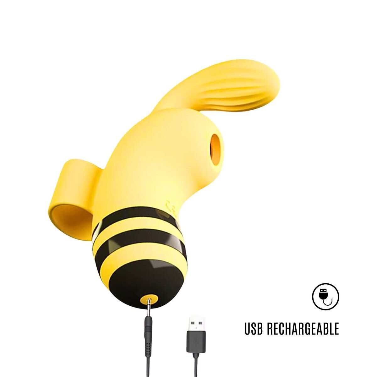 Sucking Honey Bee Clitoral Suction Sucking G-spot Finger Vibrator Massager