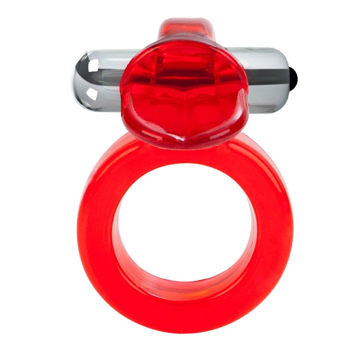 Vibrating Clit Flicker Tongue Penis Cock Ring Male Erection Enhancer Bullet Vibe