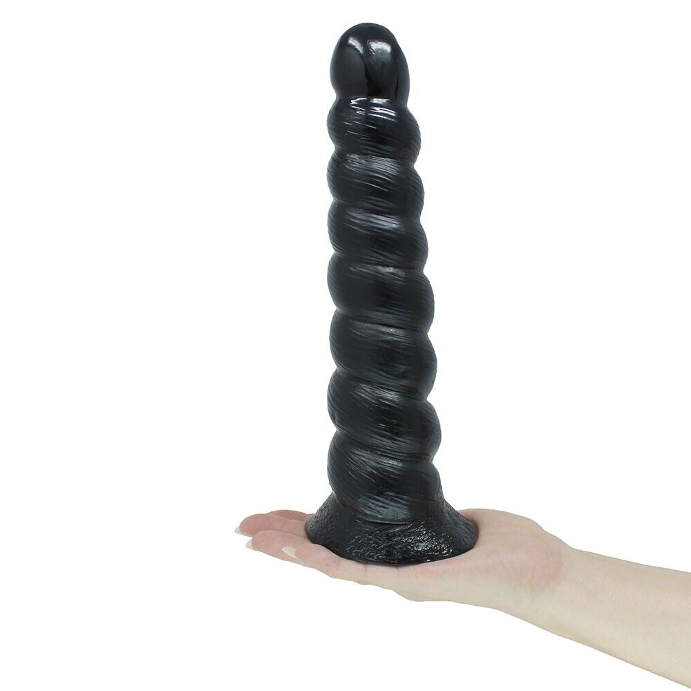 10" Large Ribbed Anal Dildo Butt Plug Anal Stretcher Dilator Expending Sex Toys