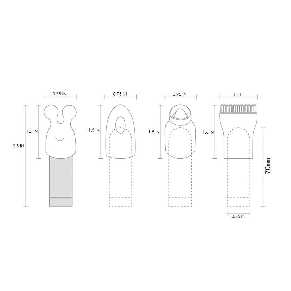 Rechargeable Pocket Vibrator Massager Bullet Vibrator Beginner Women Sex Toy Kit