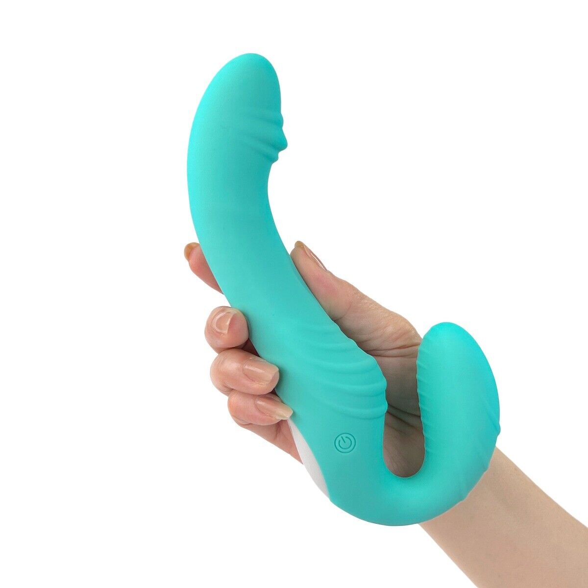 Wireless Vibrating Strapless Strap-on Dildo G-spot Anal Vibrator Lesbian Sex Toy