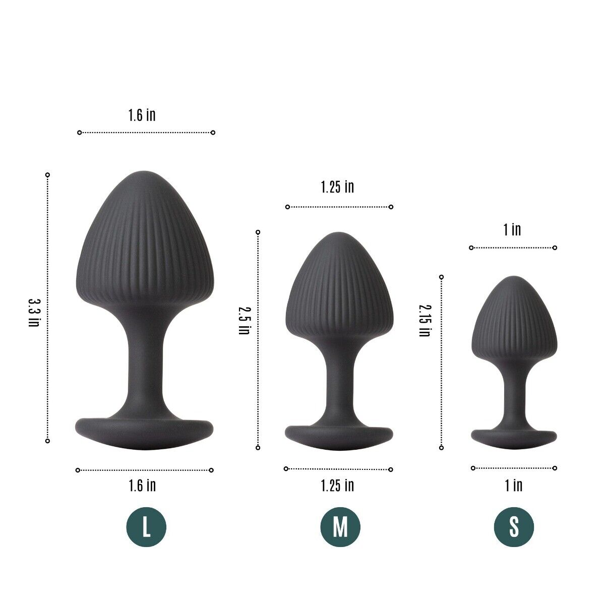 Silicone Anal Trainer Training Set Anal Butt Plug Sex Toys for Men Women Couples