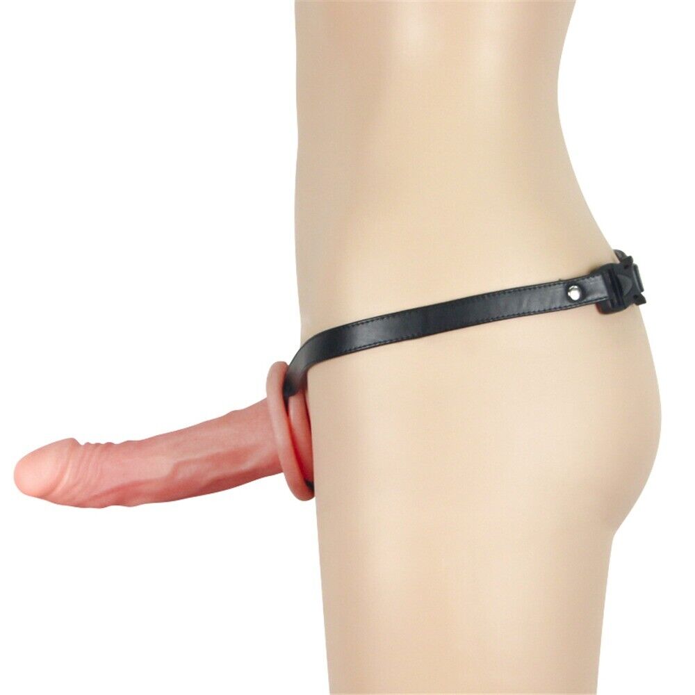 Unisex Hollow Male Strap-on Dildo Penis Extension Sex Toys For Men Couples