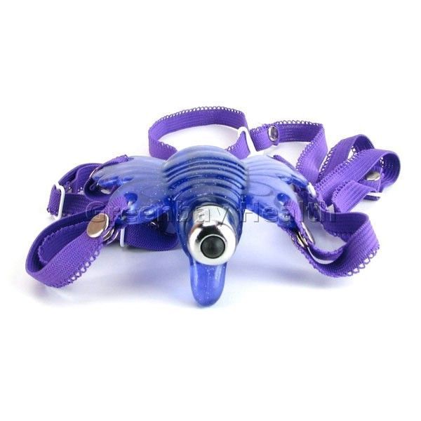 Wireless Vibrating Butterfly Strap-on Clit Vibrator Stimulator Sex Toy for Women