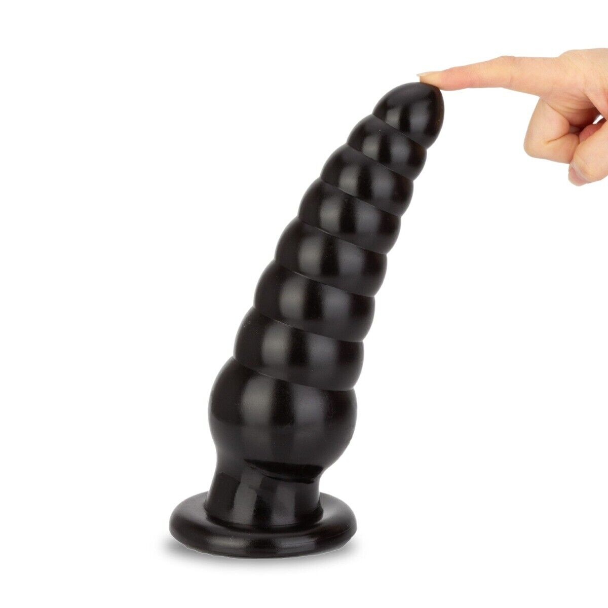 10" Ribbed Huge Extra Large Super Big Anal Stretcher Butt Plug Dildo Sex Toy