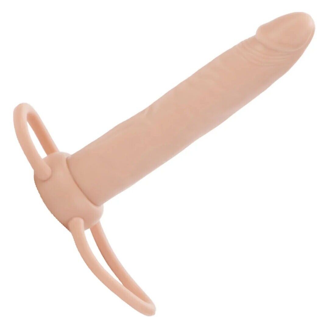 Accomodator Double Penetration Dual Penetrator Cock Ring DP Anal Sex Dildo Dong