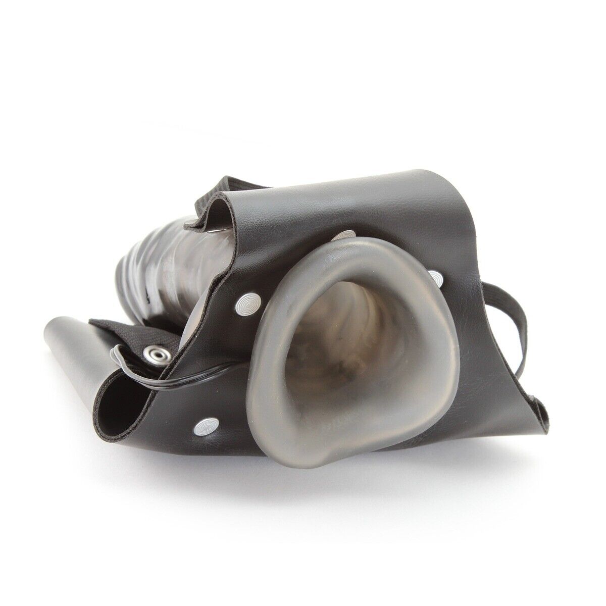 Power Cock Vibrating Hollow Men Male Strap-on Dildo PPA Penis Extension Extender