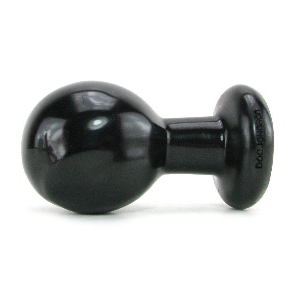 Large Black Smooth Round Anal Butt Plug Dildo Advanced Anal Sex Toy