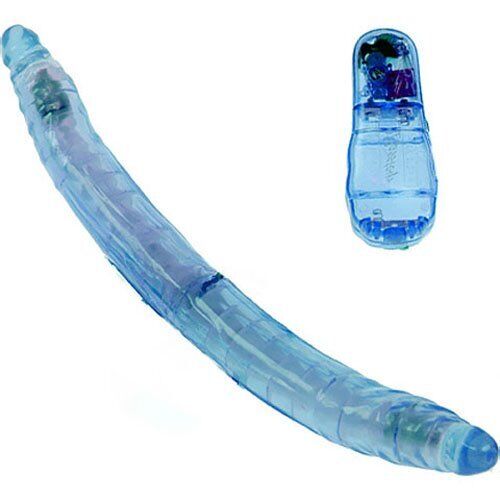 Flexible Bendable Vibrating Double Ended Dildo Vibrator Vaginal Anal DP Sex Dong